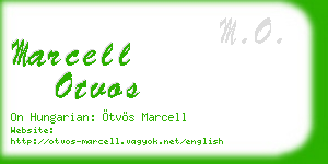 marcell otvos business card