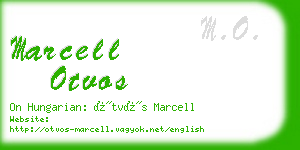 marcell otvos business card